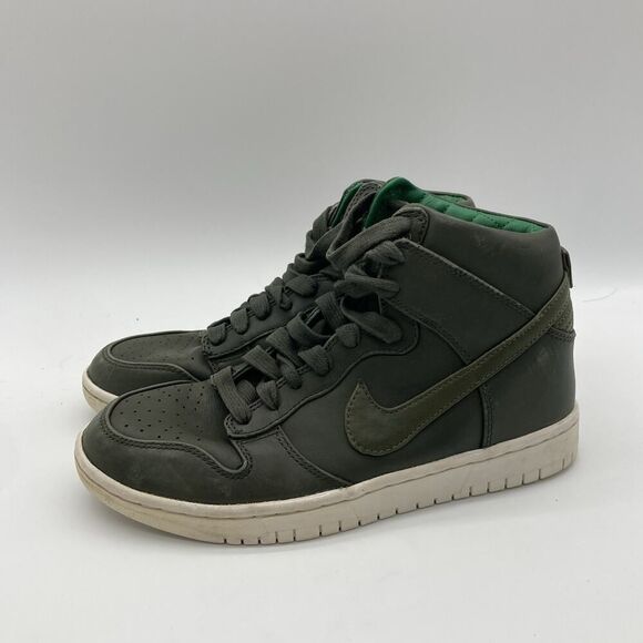 Mens Size 6.5 NikeLab Dunk Lux SP Sequoia Green Thick Leather (DO1830-200) - Picture 4 of 12